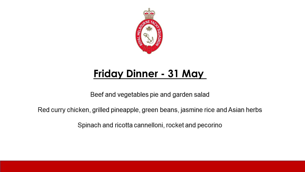 Friday Dinner - 31 May 2019
