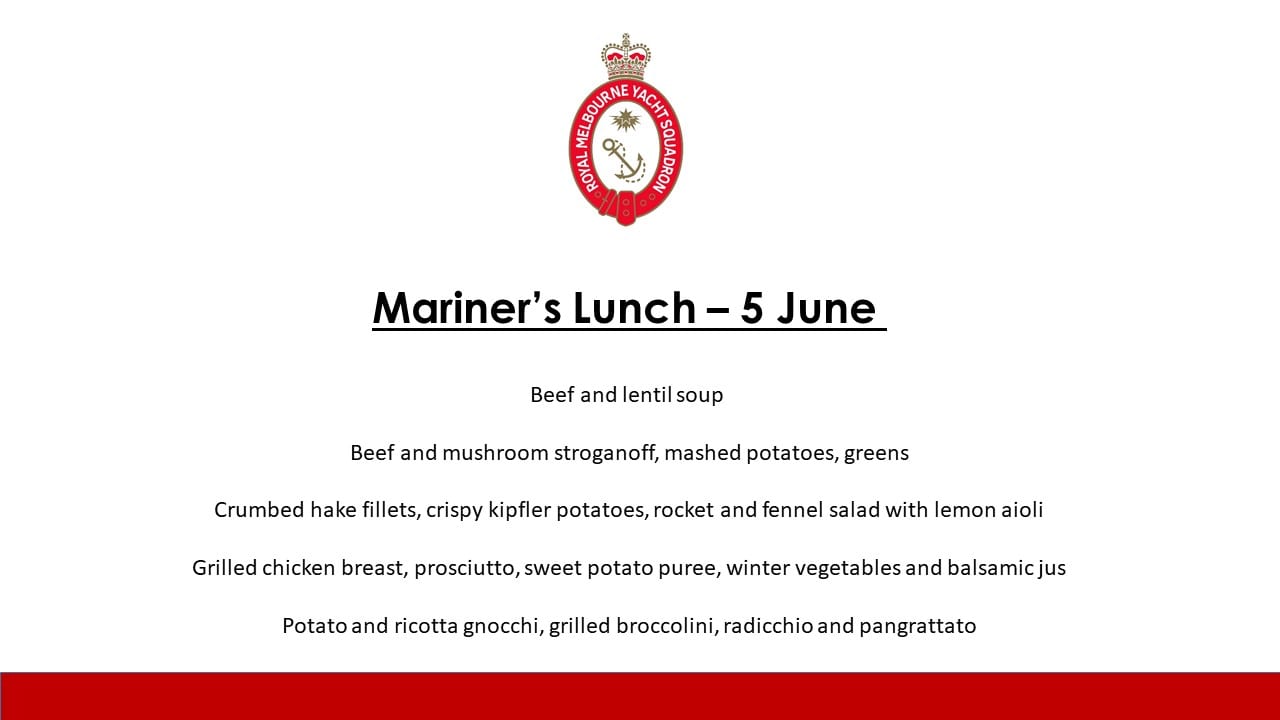 Mariner's Lunch - June 5 2019