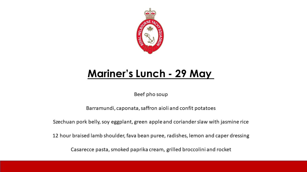 Wednesday Lunch - 29 May 2019