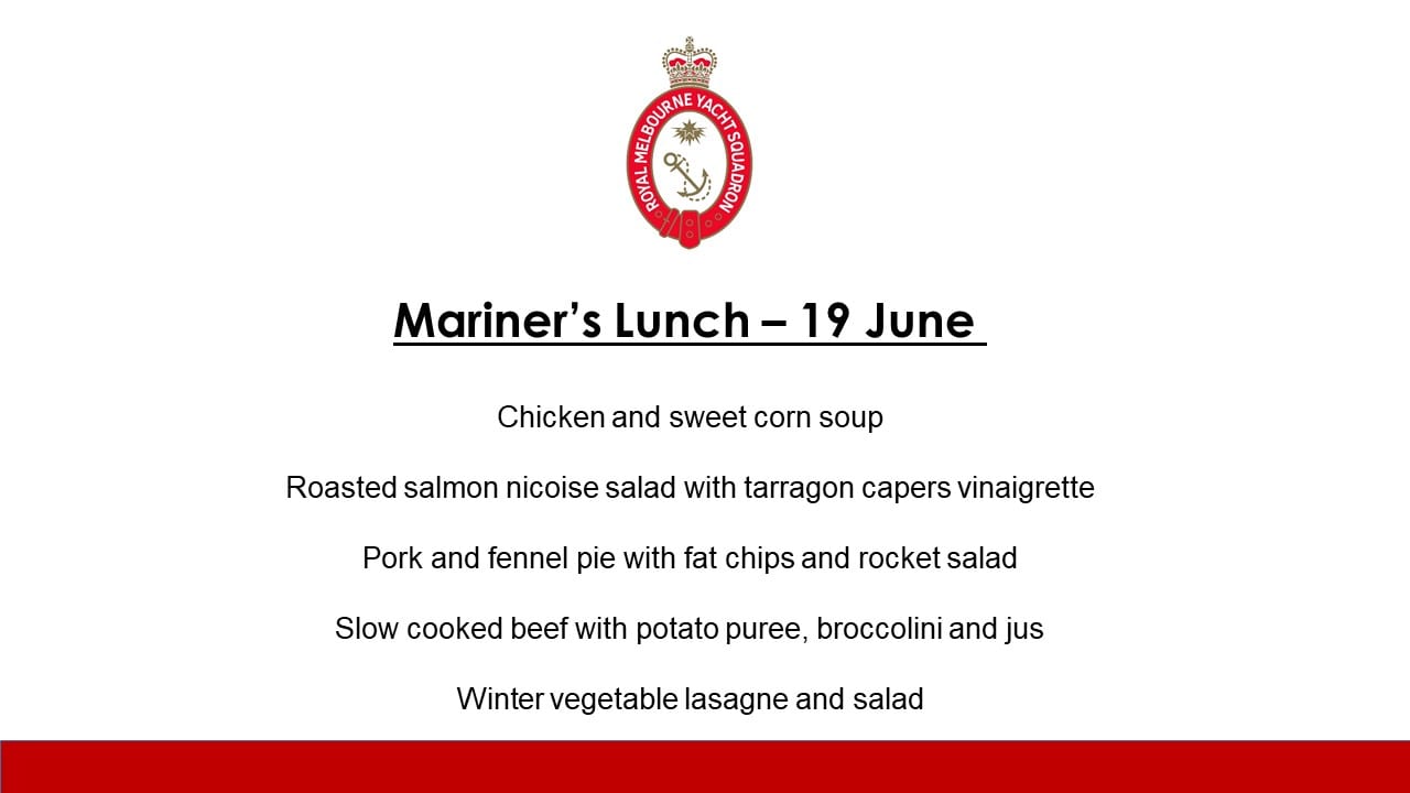 Mariner's Lunch - 19 June