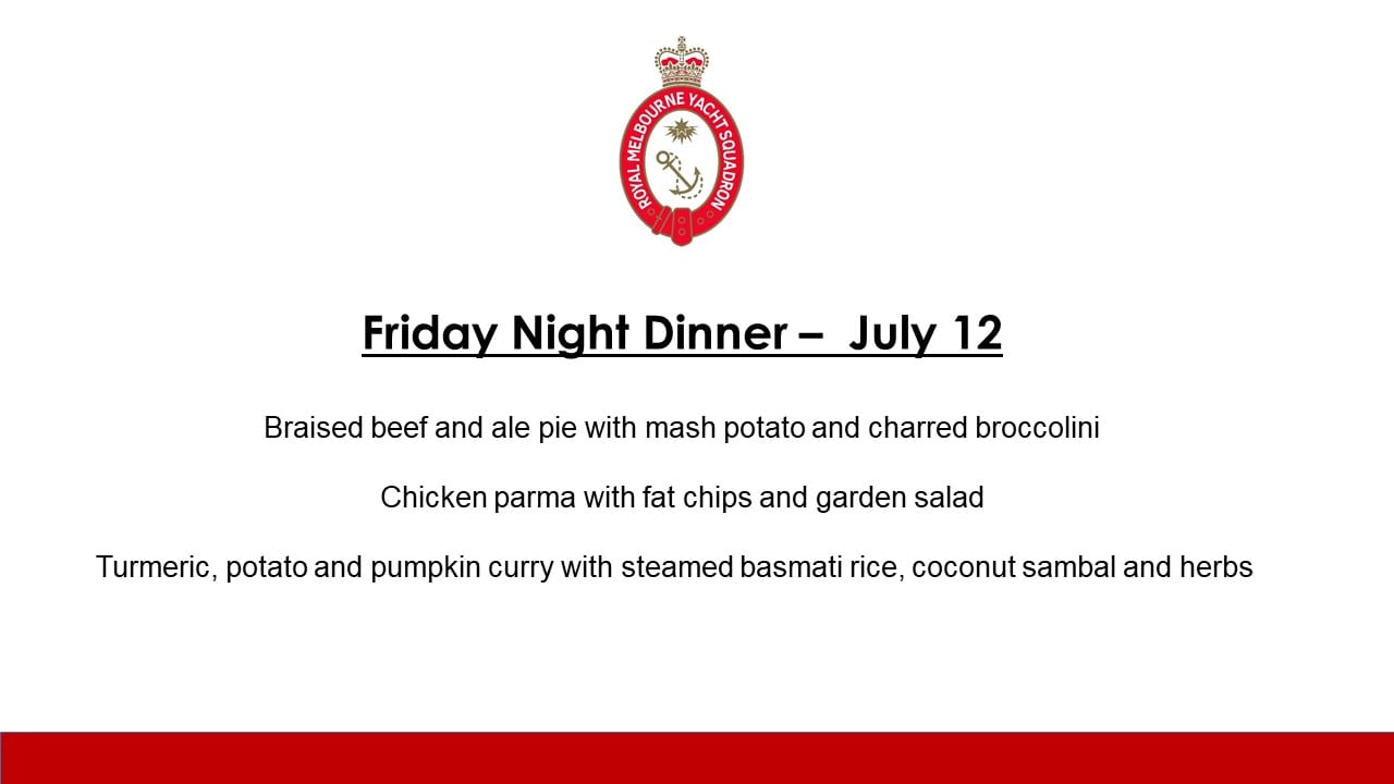 Friday Dinner - 12 July 2019