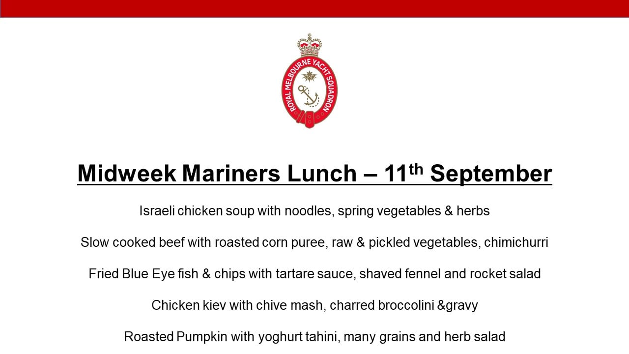 Midweek Mariners Lunch 2019 10-09-2019