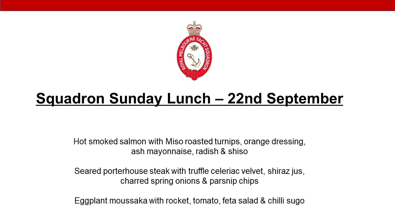 Squadron Sunday Lunch - 22-09-2019