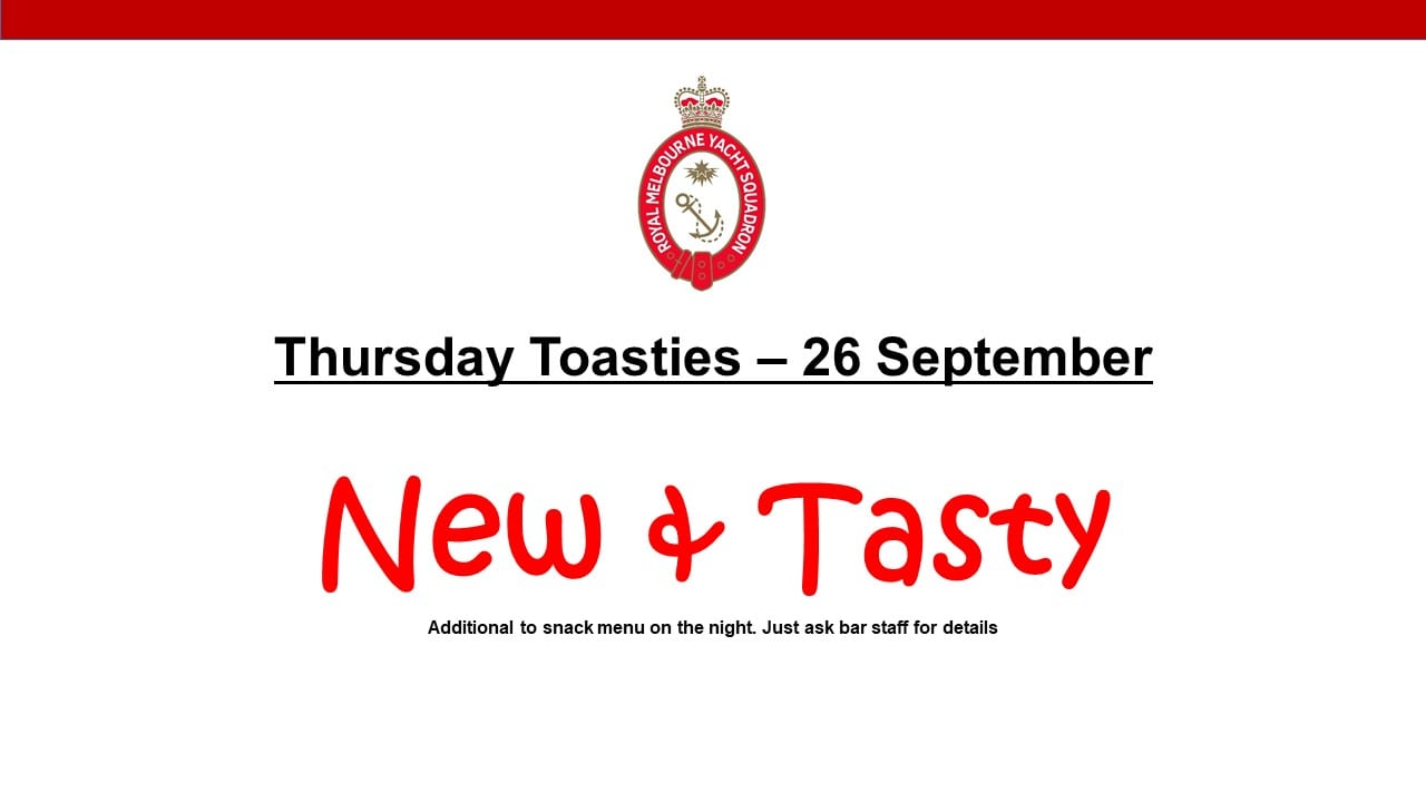 Thursday Toasties - 26-09-2019