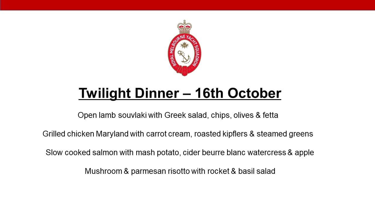 Twilight Dinner 2019 16-10-2019