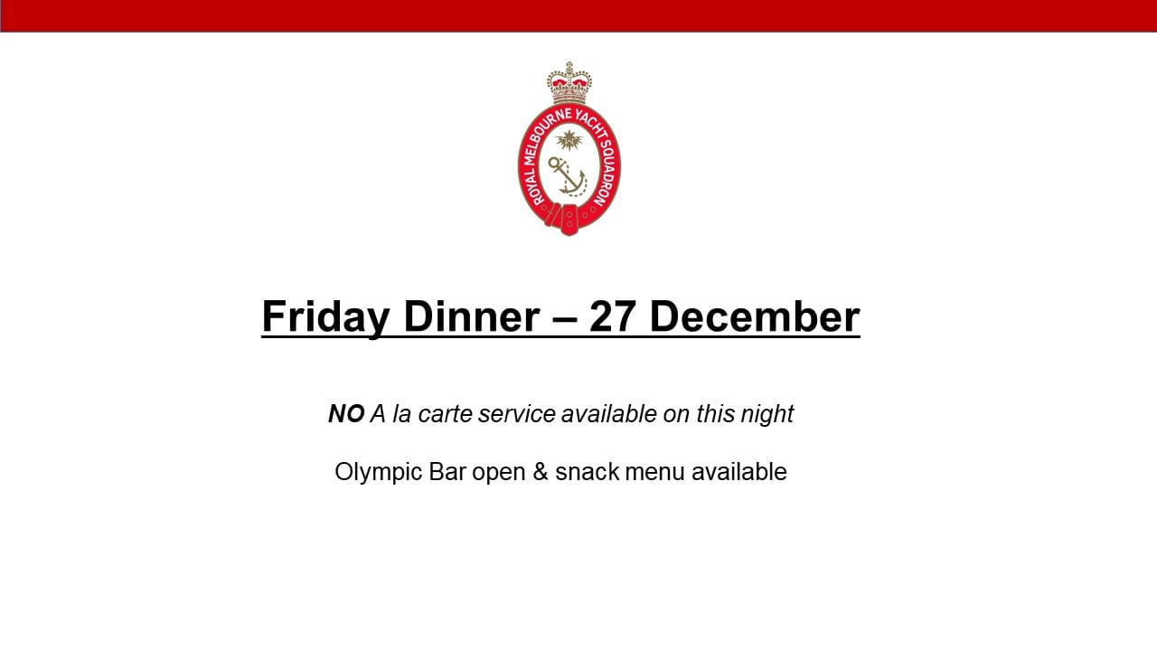 Friday Dinner - 27 December 2019