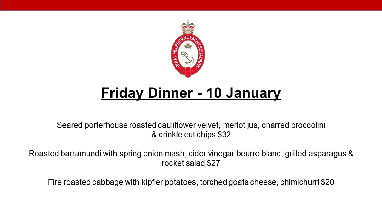 Friday Dinner - 10 January 2020