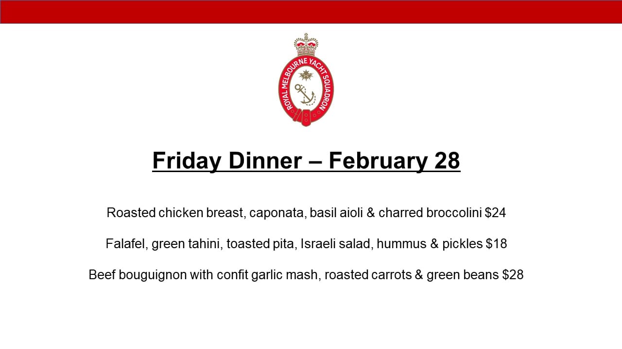 Friday Dinner - 28 February