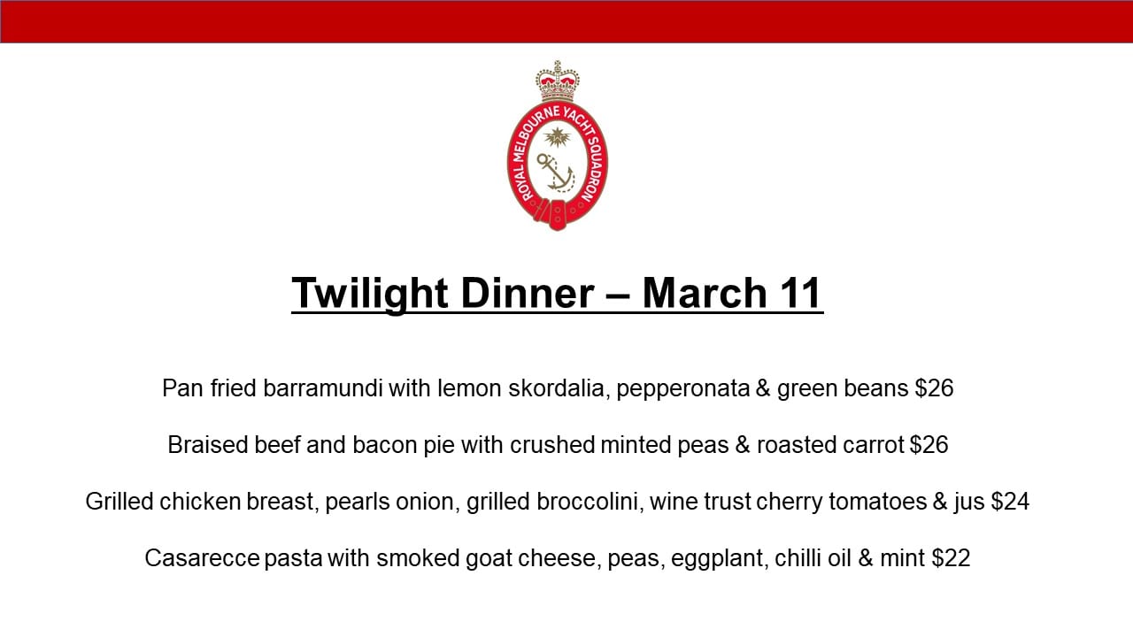 Twilight Dinner - March 11 2020