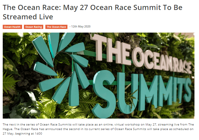 Ocean Race Summit - Live May 27 2020