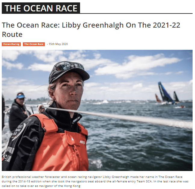 The Ocean Race - Libby Greenhalgh On The 2021-22 Route