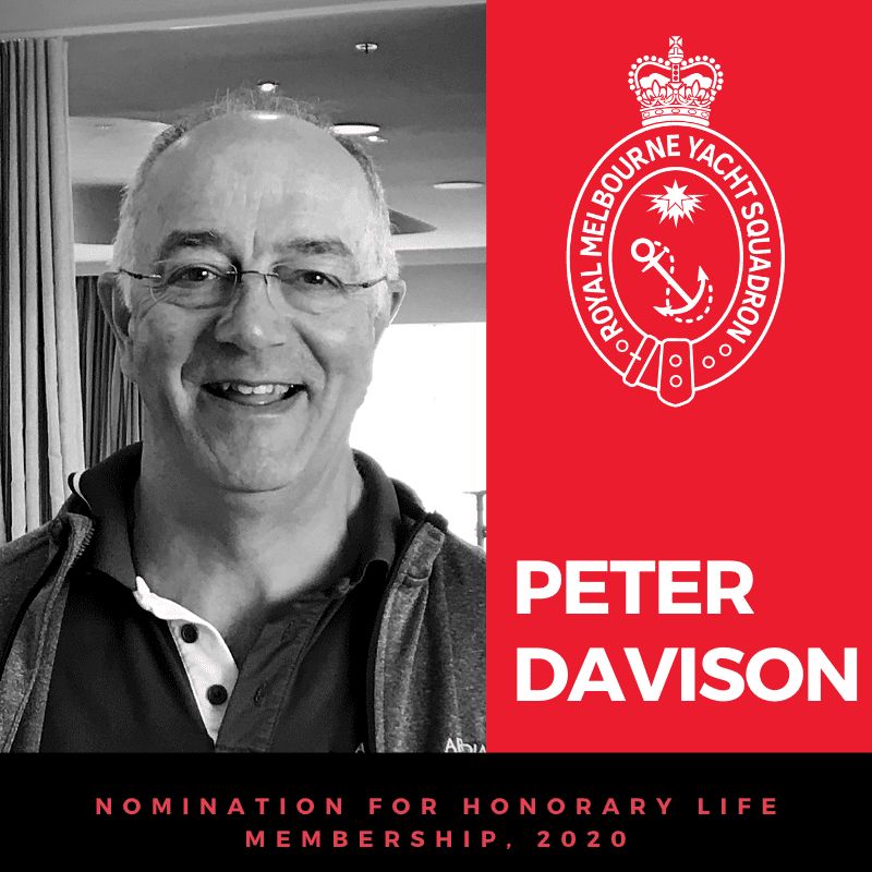 Peter Davison - Honorary Life Membership Nomination 2020