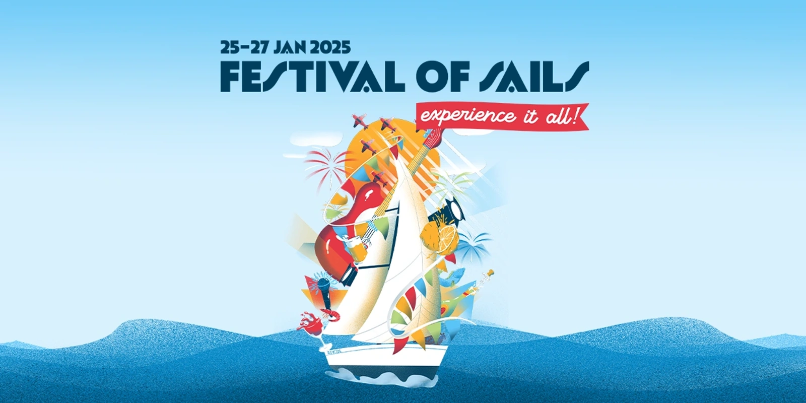 Festival of Sails 2025 poster